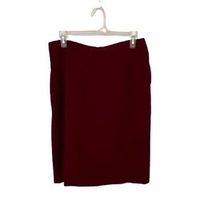 New Handmade Woman’s Classic Skirt Burgundy, Sz M/L (see measurements)